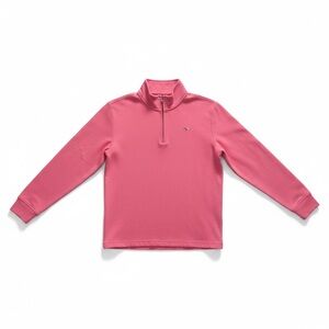 Men’s Small Vineyard Vines Pink Quarter Zip Pullover Whale Logo